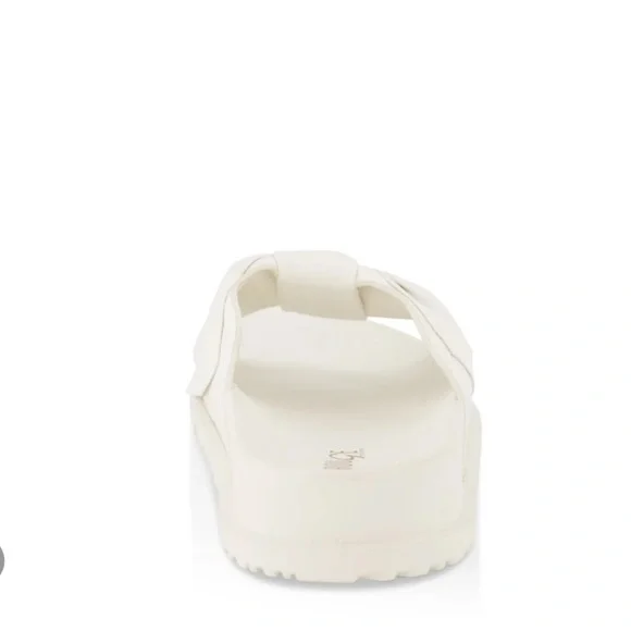 New White Knotted Glam Slides - Picture 4 of 6